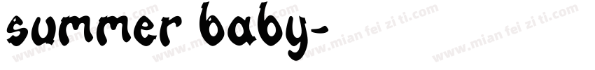 Summer Baby字体转换